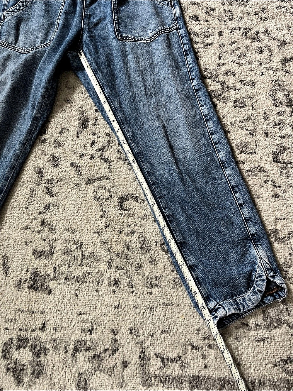 Pilcro Blue Denim Drawstring Jogger Pants - Picture 5 of 8